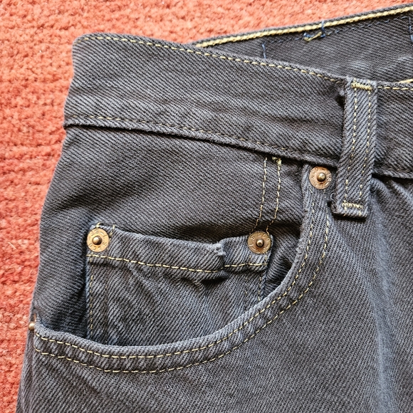 Levi's 501 Vintage 90's Brown Button Fly Denim Jeans Made In Canada W31 L36 - Picture 5 of 11